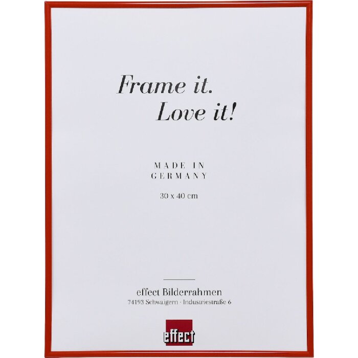 Effect Kunststoffrahmen Art rot 25x38 cm mit Antireflexglas