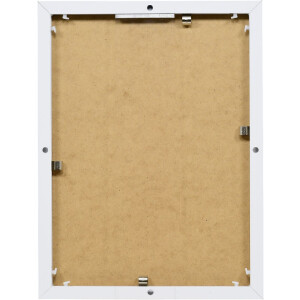 Rama foto din aluminiu cu efect Quadro 20x25 cm sticlă albă antireflex Panou din spate MDF