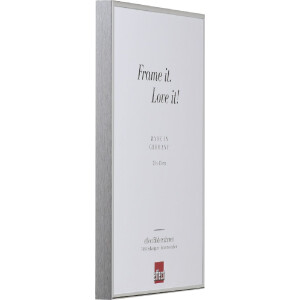 Effect Aluminium-Bilderrahmen Quadro 20x28 cm silber Hochglanz Antireflexglas