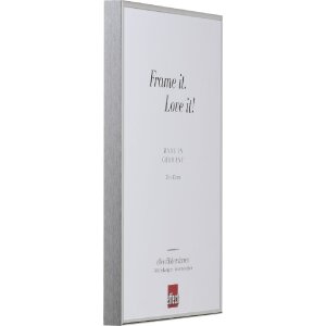 Rama pentru tablouri din aluminiu cu efect Quadro 20x30 cm argintiu lucios cu sticlă antireflex