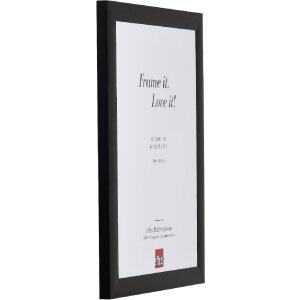 Rama foto din aluminiu Alu-Profil S3 neagră 28x35 cm cu sticlă antireflex