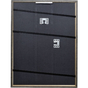 Effect Massiv-Holzrahmen Profil 25 blau 25x50 cm mit Antireflexglas