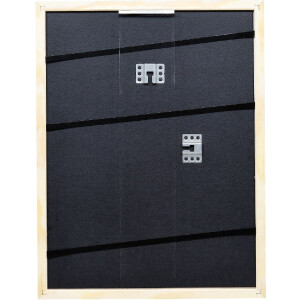 Effect Holzrahmen Profil 32 blau 20x25 cm Antireflexglas