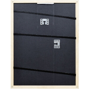 Efect cadru din lemn profil 32 gri-albastru 24x30 cm sticlă antireflex