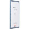 Effect Holzrahmen Profil 32 grau-blau 25x60 cm Antireflexglas