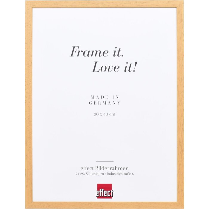 Effect Holzrahmen Profil 35 Eiche 28x35 cm Antireflexglas