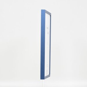 Effect Holzrahmen Profil 35 blau 50x70 cm Antireflexglas
