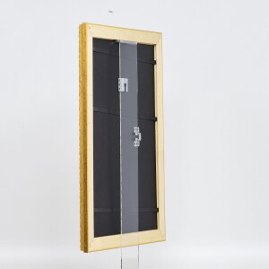 Effect Holz-Barockrahmen Profil 37 antikgold 20x28 cm Antireflexglas