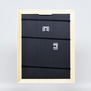 Effect Holz-Barockrahmen Profil 37 weiß 29,7x42 cm Antireflexglas