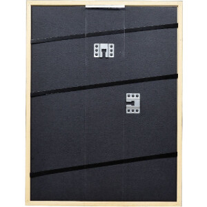 Effect Massivholz Bilderrahmen Profil 39 schwarz 15x20 cm Antireflexglas