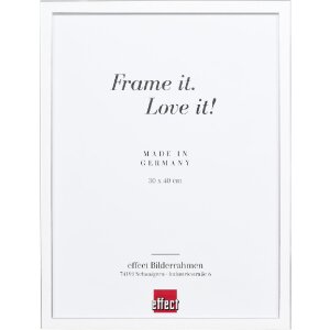 Effect Massivholz-Bilderrahmen Profil 39 weiß 25x50...
