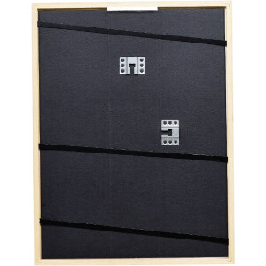 Effect Massivholz-Bilderrahmen Profil 39 weiß 40x50 cm Antireflexglas