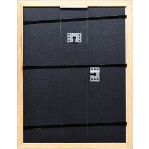 Râmă foto din lemn Profil 43 maro 21x28 cm cu sticlă antireflex