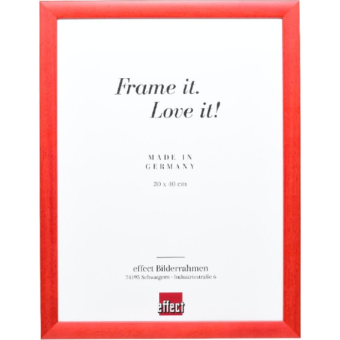 Rama foto din lemn Profil 43, nuanță lăcășoasă, cu sticlă antireflex 25x60 cm