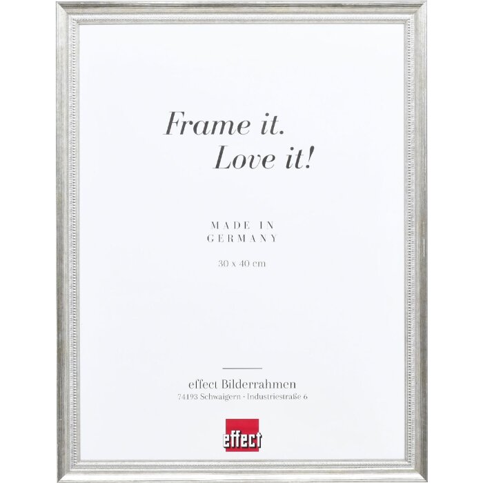 Rama foto Profil 48 argint, cu sticlă antireflex 20x25 cm