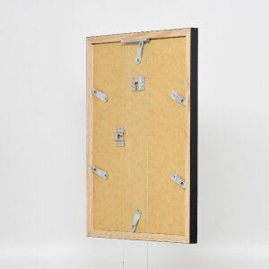 Effect Holzrahmen Profil 48 schwarz 25x35 cm mit Antireflexglas