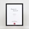 Effect Holzrahmen Profil 48 schwarz 25x35 cm mit Antireflexglas
