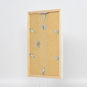 Effect Holzrahmen Profil 48 weiß 30x40 cm Antireflexglas