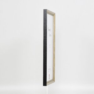 Effect Holzrahmen Profil 48 gold 35x50 cm mit Antireflexglas