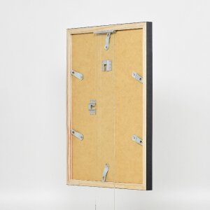 Effect Holzrahmen Profil 48 silber 40x60 cm Antireflexglas