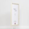 effect Holzrahmen Profil 48 weiß 40x60 cm Antireflexglas