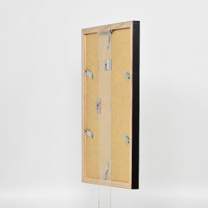 Effect Holzrahmen Profil 48 schwarz 45x60 cm mit Antireflexglas