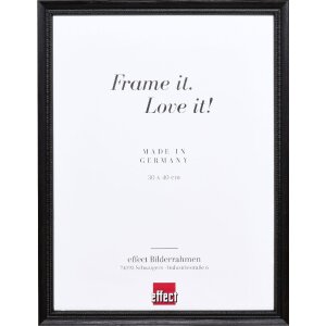 Effect Holzrahmen Profil 48 schwarz 50x70 cm mit...