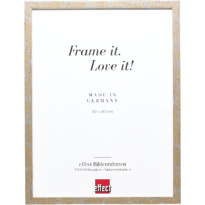 Ramă foto din lemn masiv Profil 51, antic-silver, 28x35 cm, cu sticlă antireflex