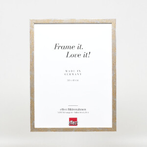 Effect Holzrahmen Profil 51 antiksilber 40x40 cm Antireflexglas