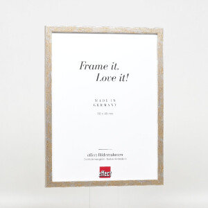 Effect Holzrahmen Profil 51 antiksilber 40x40 cm Antireflexglas