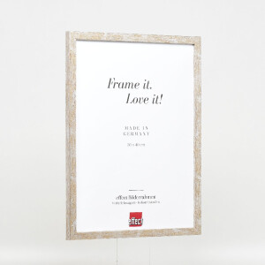 Effect Holzrahmen Profil 51 antiksilber 40x40 cm Antireflexglas