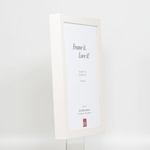 Effect Holz-Bilderrahmen Profil 55 weiß 45x60 cm Antireflexglas