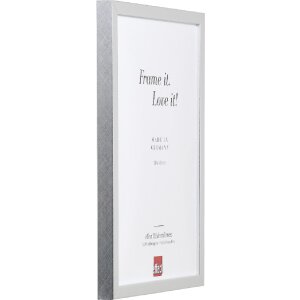 effect Holzrahmen Profil 58 silber 14,8x21 cm mit Antireflexglas