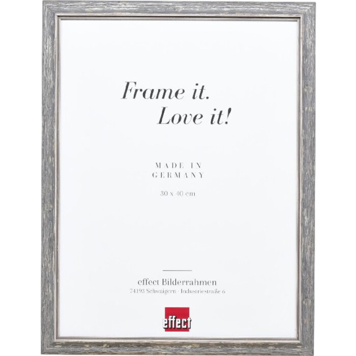 Effect Holzrahmen Profil 67 Schwarz 20x20 cm mit Antireflexglas