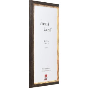 Effect Holzbilderrahmen Profil 67 Dunkelbraun 30x40 cm mit Antireflexglas