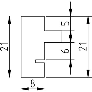 Ramă foto Effect Holz Profil 69 Negru 13x13 cm cu sticlă antireflex