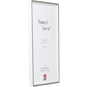 Effect Holzbilderrahmen Profil 69 grau 27x48 cm mit Antireflexglas