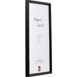 Effect Holzbilderrahmen Profil 69 Schwarz 29,7x42 cm mit Antireflexglas
