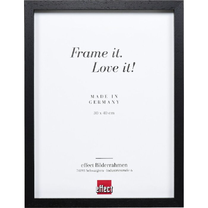 Ramă foto Effect Holz Profil 74 negru 20x28 cm sticlă antireflex