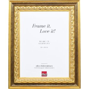 effect Holz-Bilderrahmen Profil 80 Gold 25x35 cm mit...
