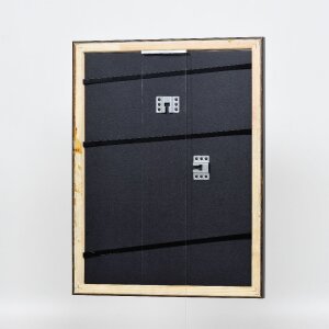 Efect cadru din lemn profil 85 negru 40x40 cm sticlă anti-reflexivă