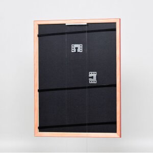 Effect Holzrahmen Profil 89 rot 10x10 cm Antireflexglas