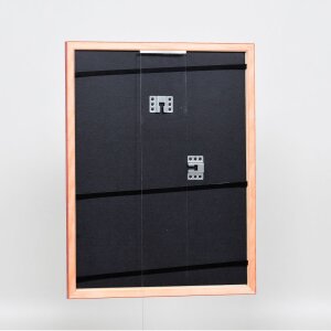 Efect cadru din lemn profil 89 roșu 20x20 cm sticlă anti-reflexivă