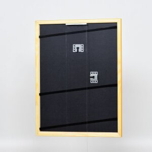 Efect cadru din lemn profil 89 maro deschis 20x25 cm sticlă anti-reflexivă