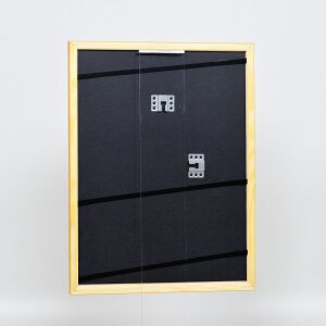 Efect cadru din lemn profil 89 maro deschis 20x25 cm sticlă anti-reflexivă