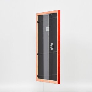 Efect cadru din lemn profil 89 roșu 25x50 cm sticlă antireflex