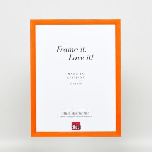 Efect cadru din lemn profil 89 somon 28x35 cm sticlă anti-reflexivă