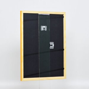 Effect Holzrahmen Profil 89 hellbraun 40x60 cm Antireflexglas