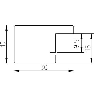 Effect Bilderrahmen 2310 weiß 30x45 cm Antireflexglas