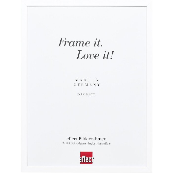 Rama foto din lemn masiv Profil Top S albă 21x29,7 cm cu sticlă anti-reflex